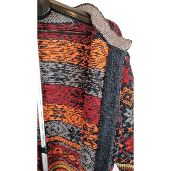 Vintage Wool Scandinavian Cardigan Sweater Women's size Large - Picture 7 of 8